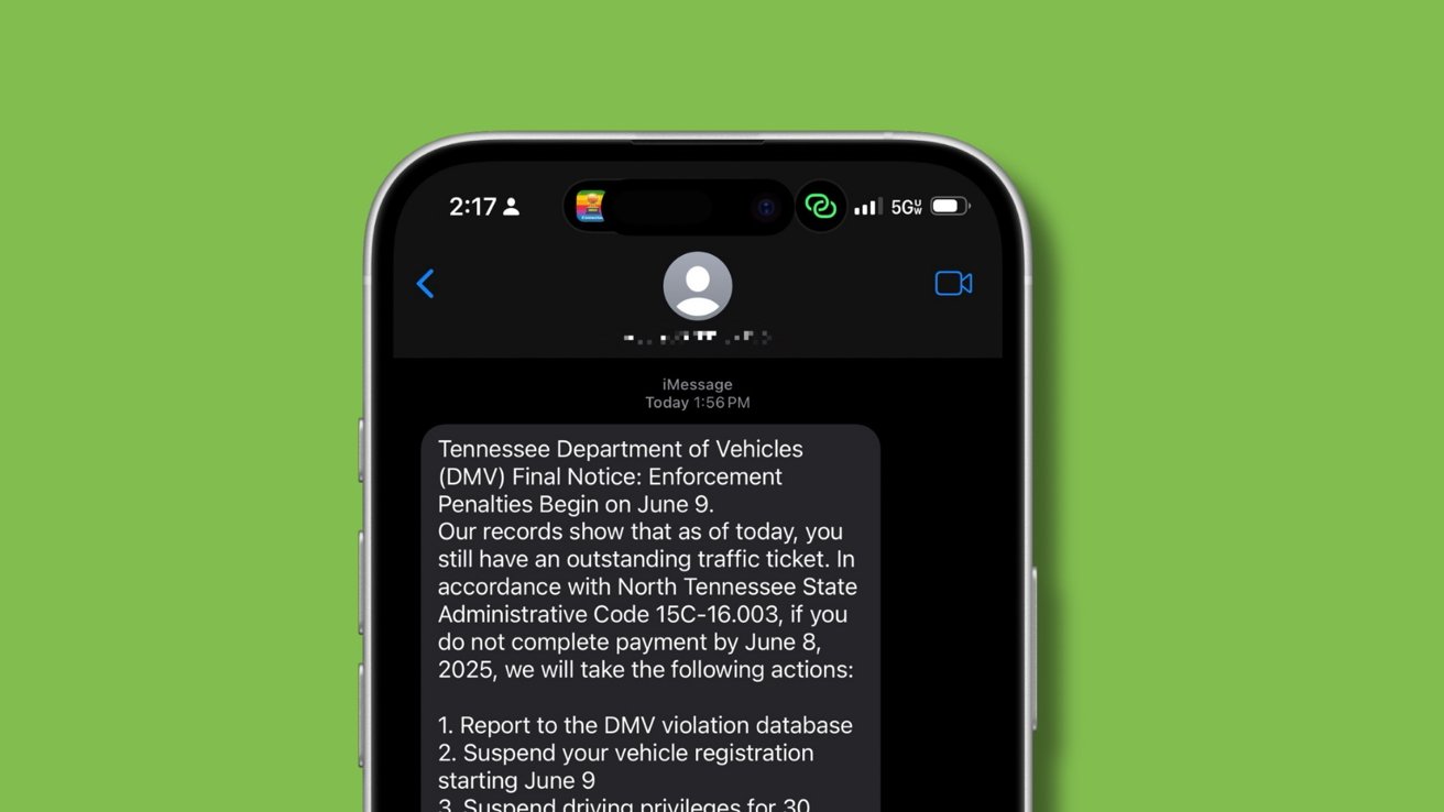 一种新的骗局以 iPhone 用户为目标,对 iPhone 用户进行虚假的交通罚款
