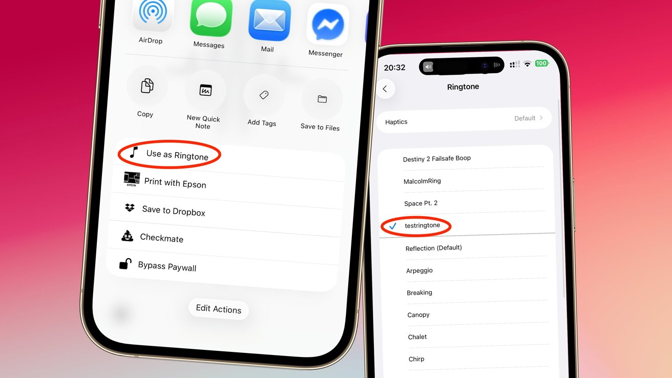 自定义铃声在iOS 26稍显容易