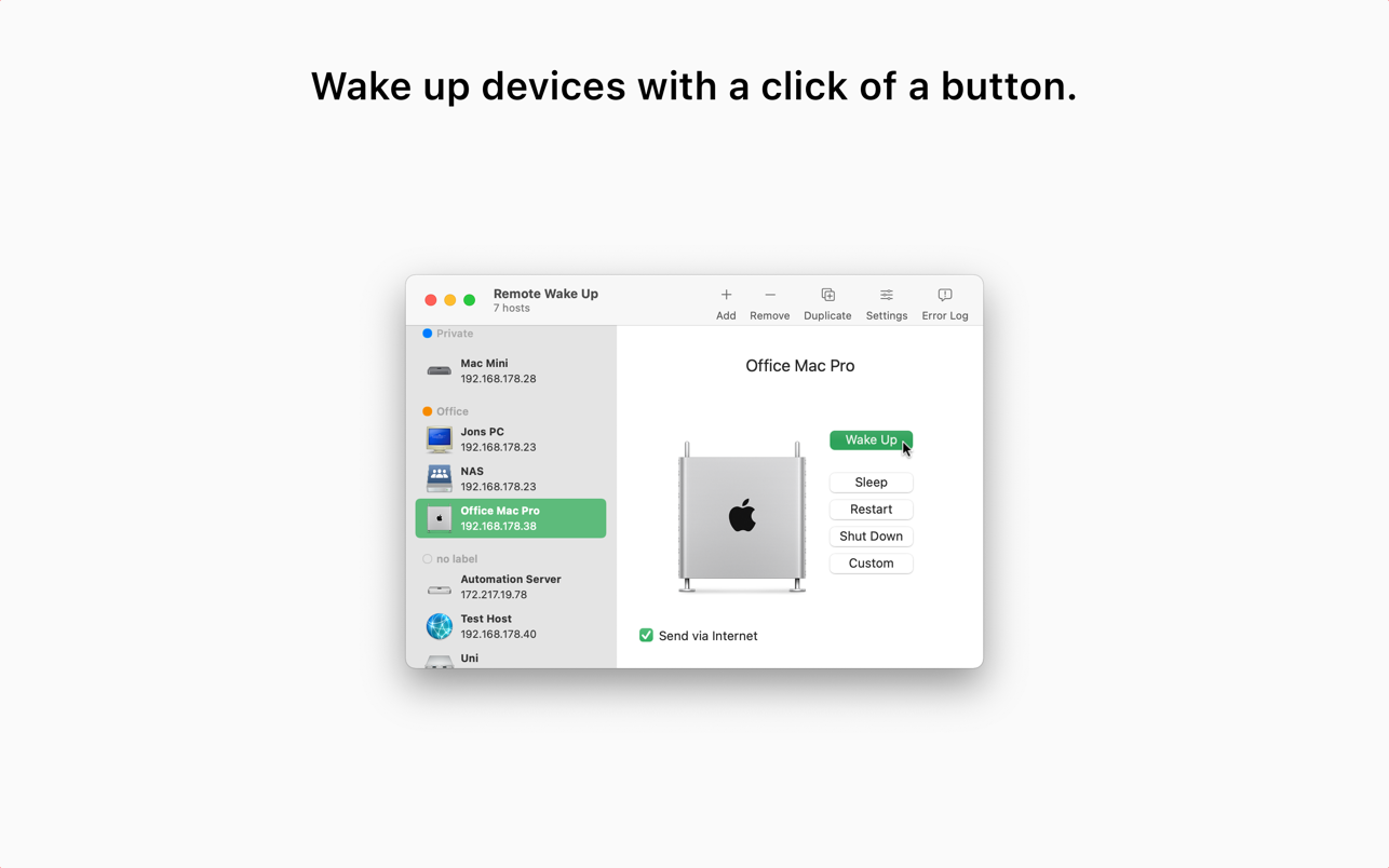 Remote Wake Up 2.0