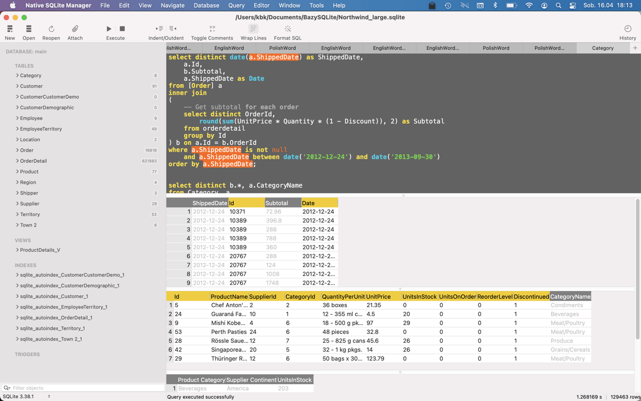 Native SQLite Manager 1.31.0