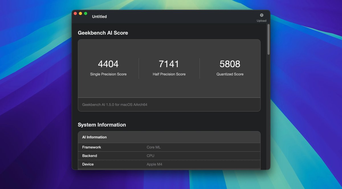 Geekbench AI 1.5.0