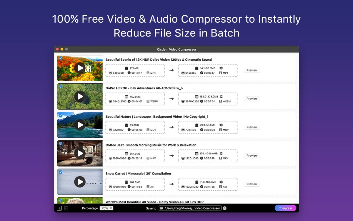 Cisdem Video Compressor 3.0.0