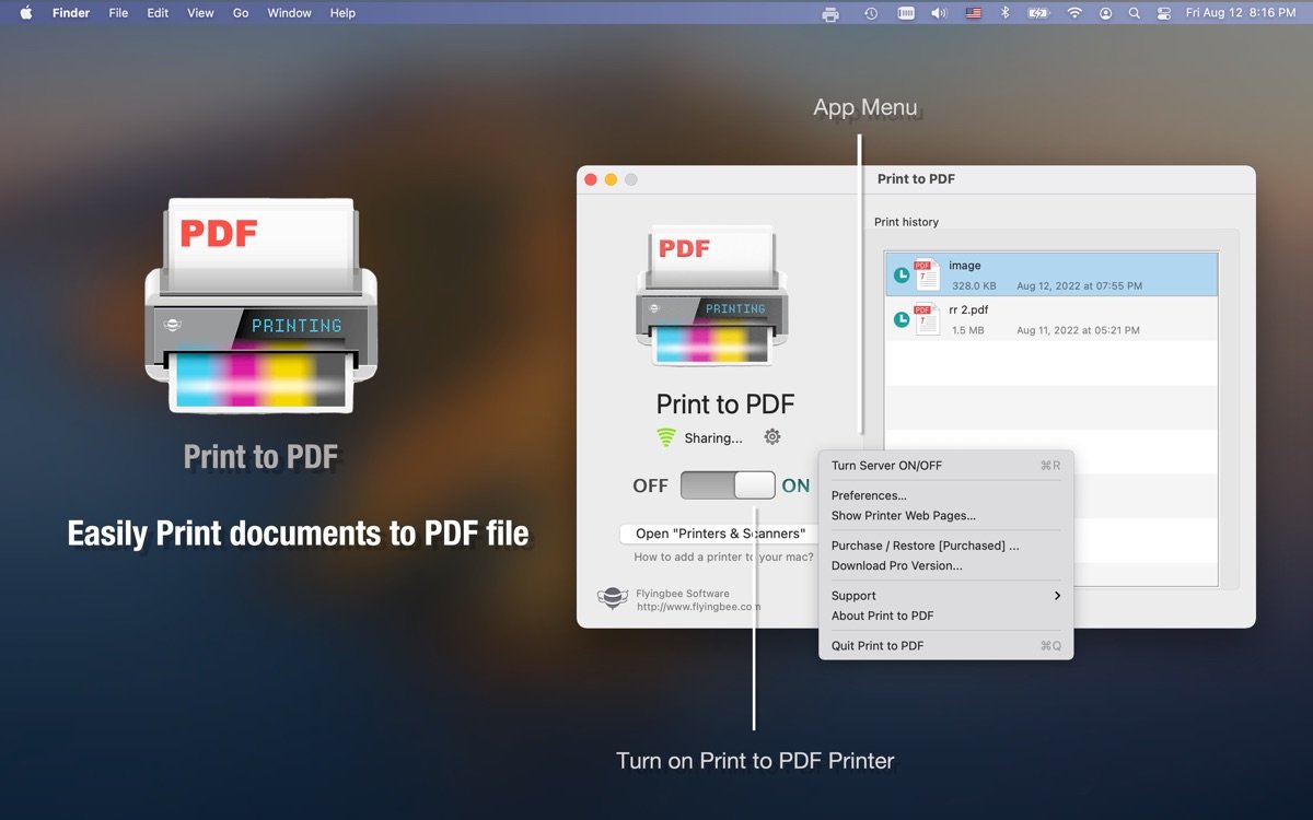 Print to PDF 6.7.5